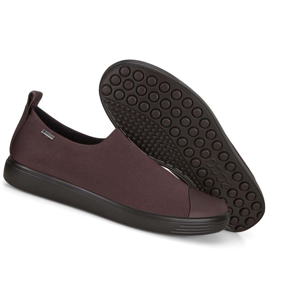 Női Ecco Soft 7 Gtx Slip-on Alkalmi Cipő Bordó | HU 72LIS